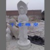 曲陽石雕定做寺廟雕塑三面觀音像廠家，寺院石雕觀音菩薩雕塑