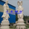 寺廟雕塑漢白玉三面觀音菩薩石雕廠家，寺院石雕佛像觀音像雕塑
