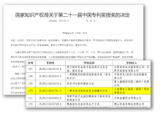 上海微電子公司榮獲第二十一屆中國專利優秀獎