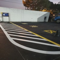 蘇州停車場熱熔劃線 、停車位車庫標線、蘇州吳江車位編號施工